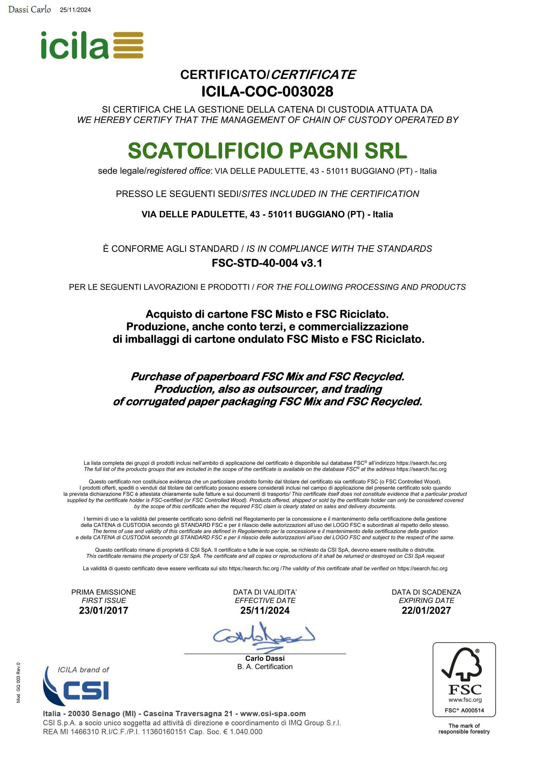 anteprima certificazione fsc